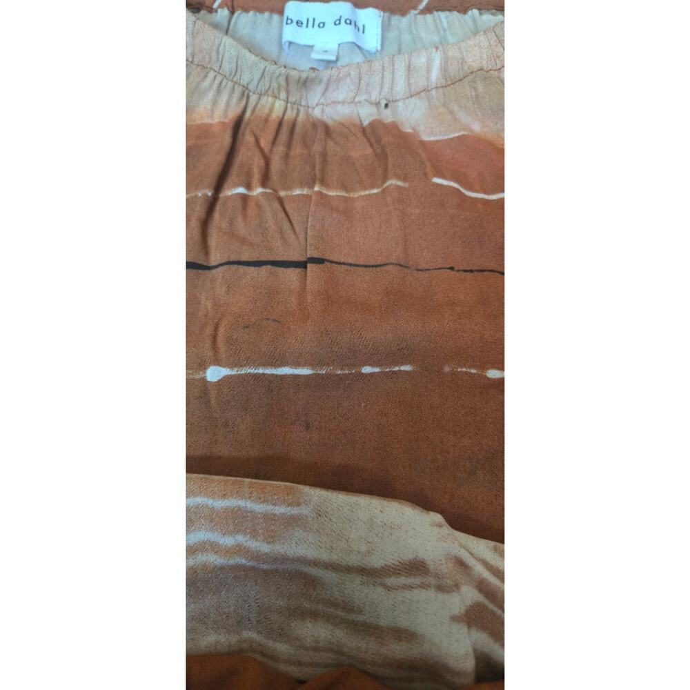 Bella Dahl Elastic Shirred Top Rust Colors Ladies… - image 7